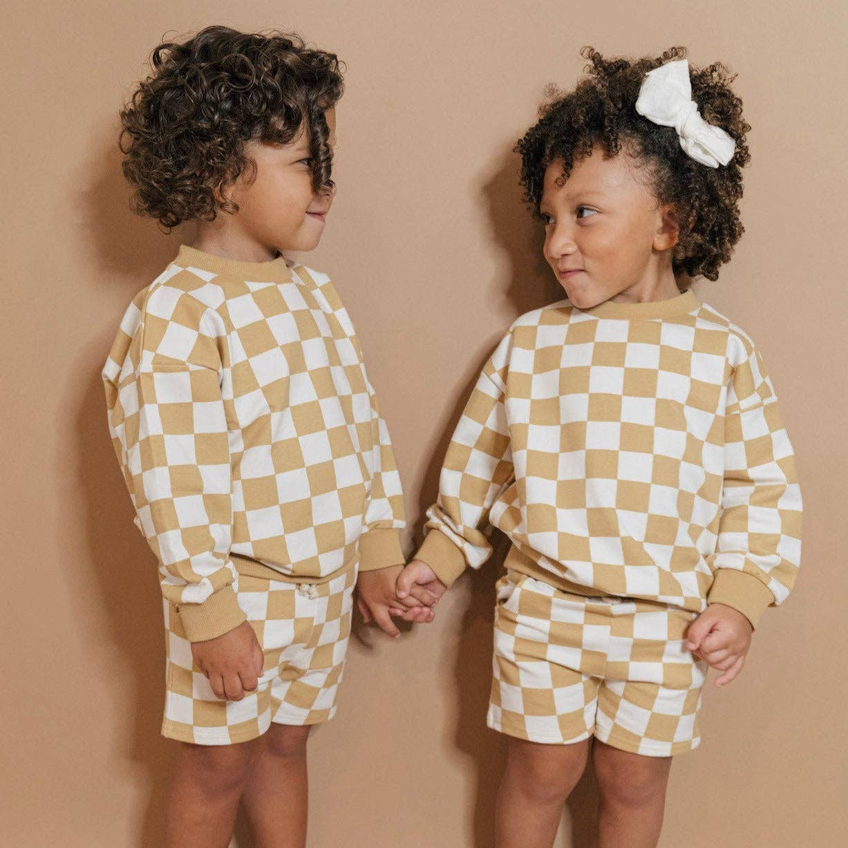Tan Checkered Set