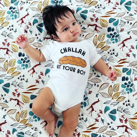 "Challah At Your Boy" Short Sleeve Bodysuit