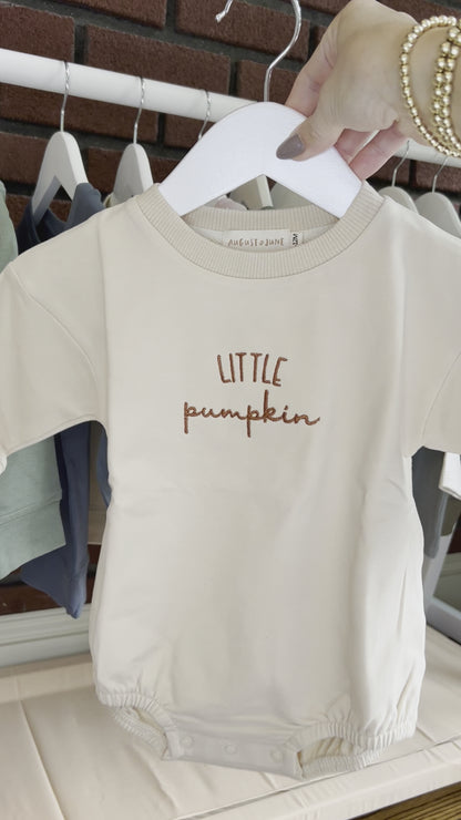 "Little Pumpkin" Baby Romper