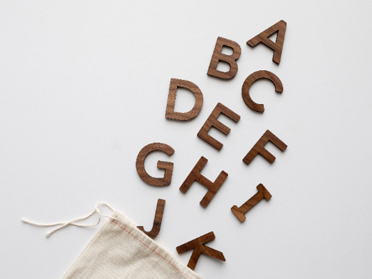 Wooden Uppercase Alphabet Set