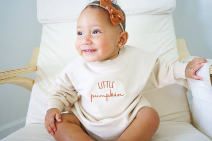 "Little Pumpkin" Baby Romper